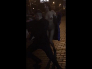 a girl from taganrog staged a naked dance on new year's eve