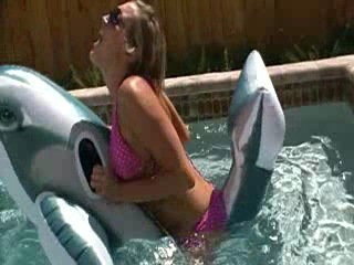 girl masturbation shark in the water