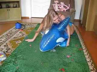 foot pumping a dolphin