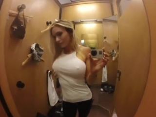 in the fitting room